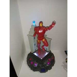 Iron Man talking statue figurine 11" tall lighted sounds battery operated 2015